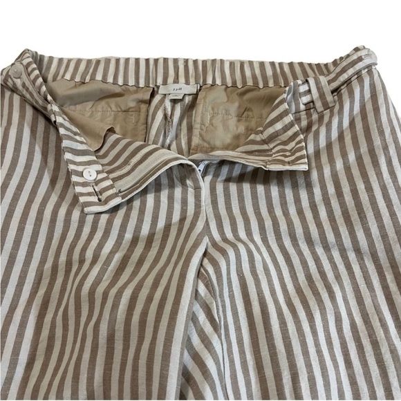 J. Jill Linen Blend High Rise Wide Leg
Cropped Pants 10 Striped Beachy Coastal - Picture 10 of 13